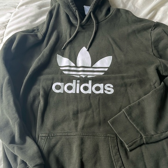 Forest Green Adidas Hoodie - Picture 1 of 1